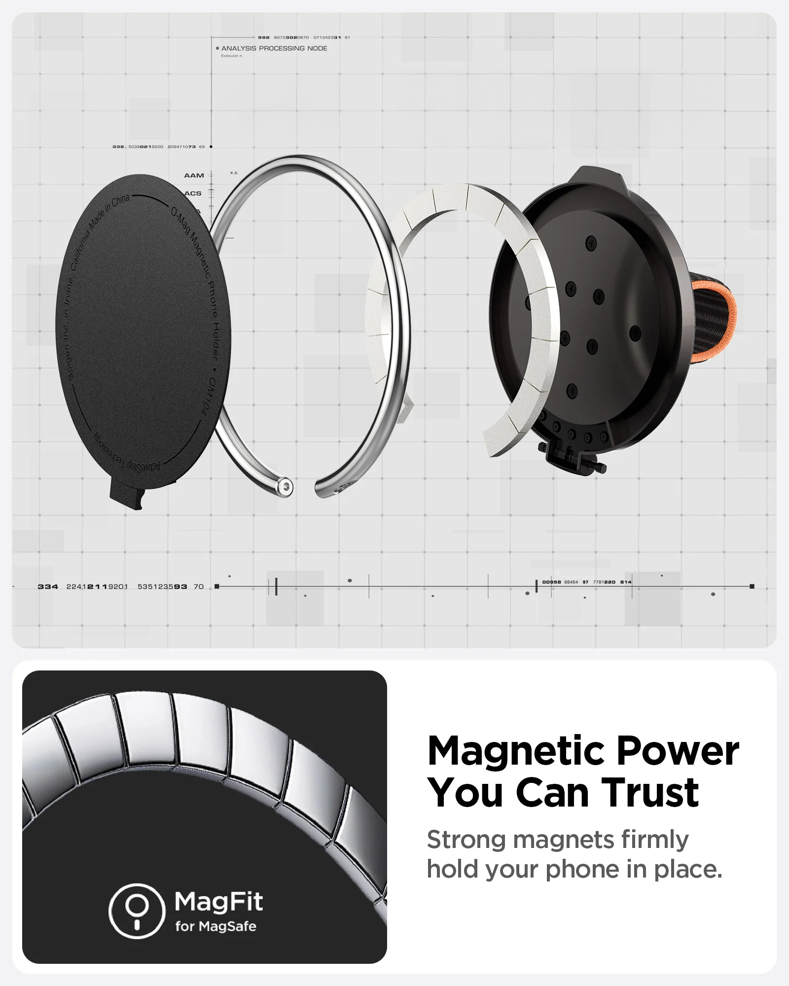 O-Mag Magnetic Phone Holder (Mag Fit) | OM104 17 O-Mag Magnetic Phone Holder (Mag Fit) | OM104