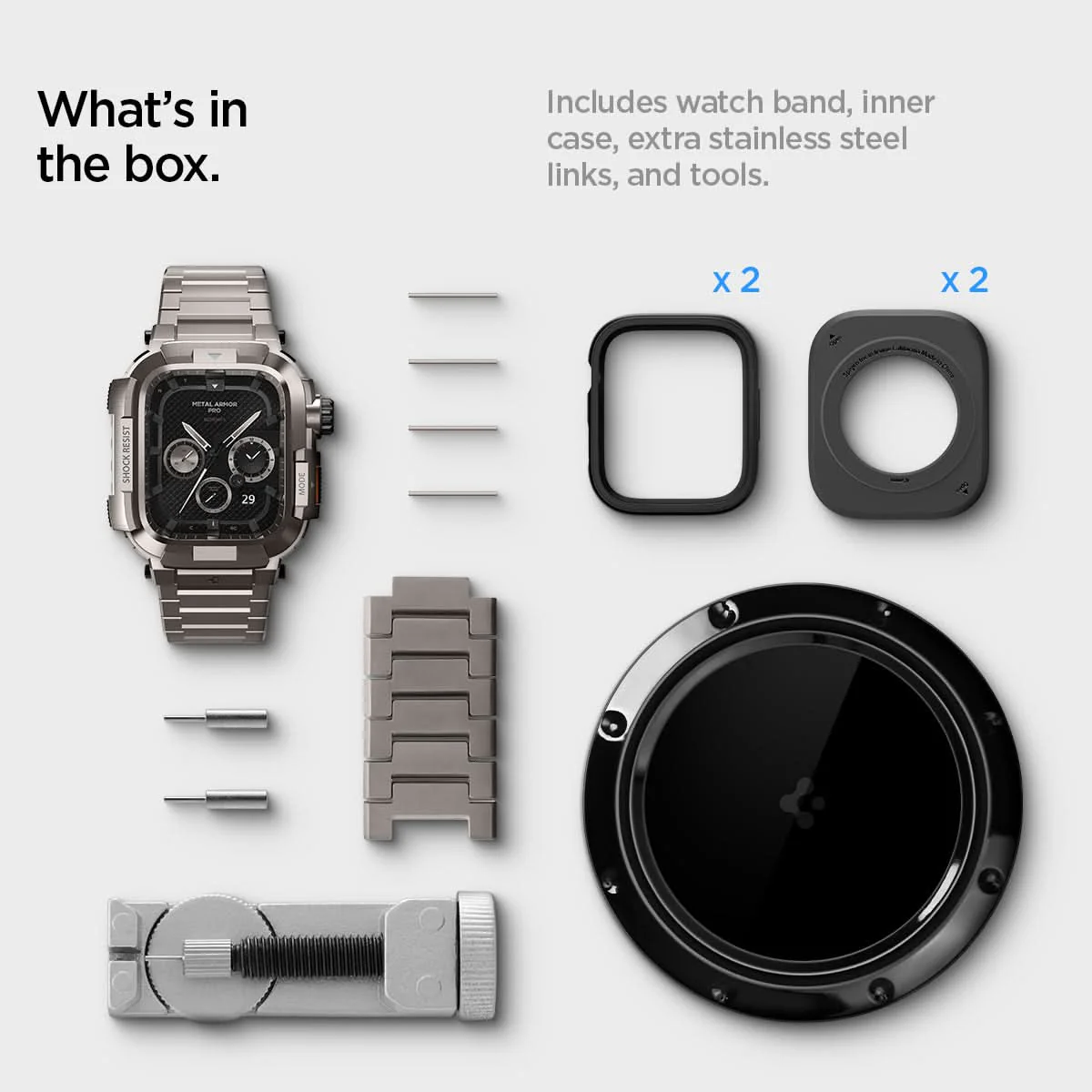 Apple Watch Series - Metal Armor Pro 22 Apple Watch Series - Metal Armor Pro