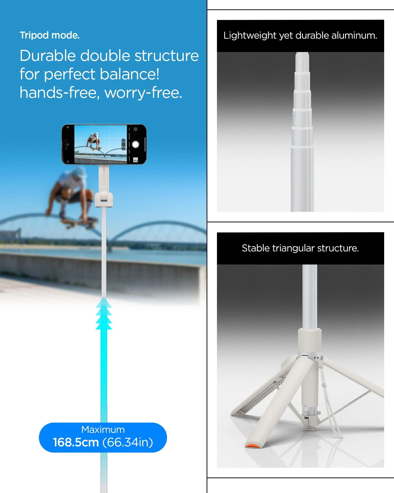 Tripod Selfie Stick (Mag Fit+) | S581W 13 Tripod Selfie Stick (Mag Fit+) | S581W