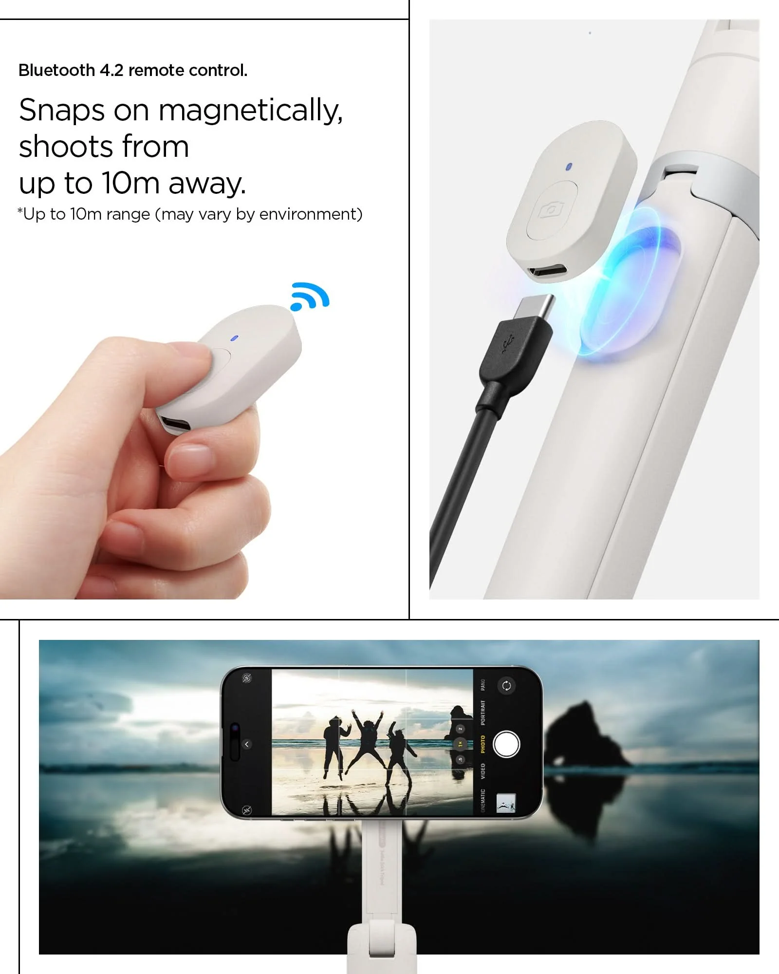 Tripod Selfie Stick (Mag Fit+) | S581W 15 Tripod Selfie Stick (Mag Fit+) | S581W