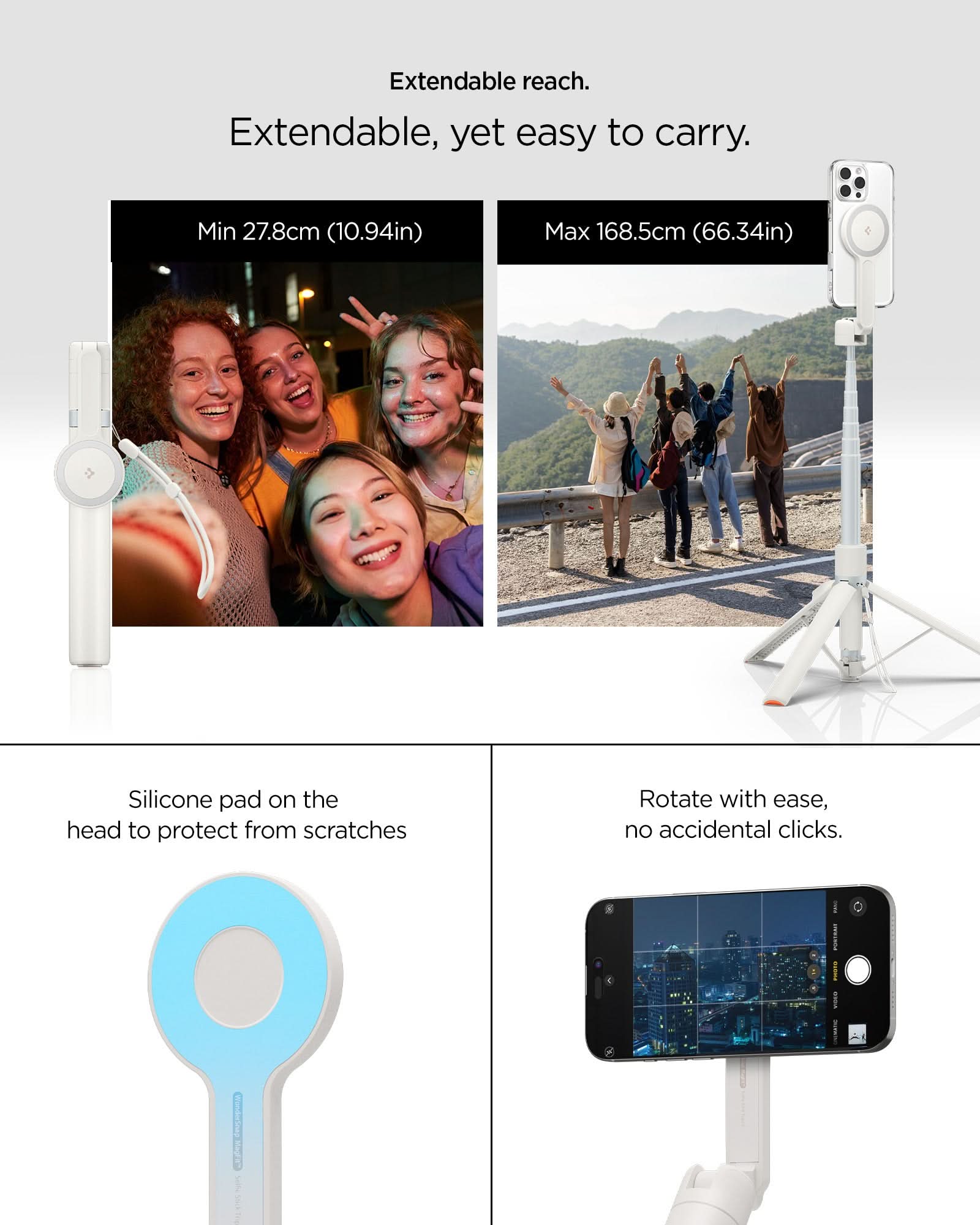 Tripod Selfie Stick (Mag Fit+) | S581W 16 Tripod Selfie Stick (Mag Fit+) | S581W
