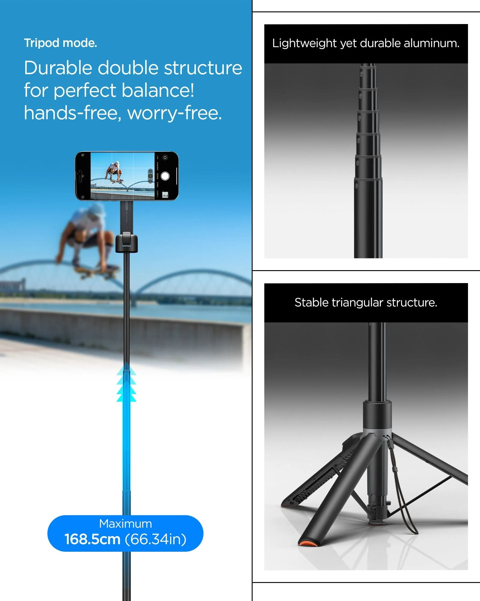 Tripod Selfie Stick (Mag Fit+) | S581W 32 Tripod Selfie Stick (Mag Fit+) | S581W