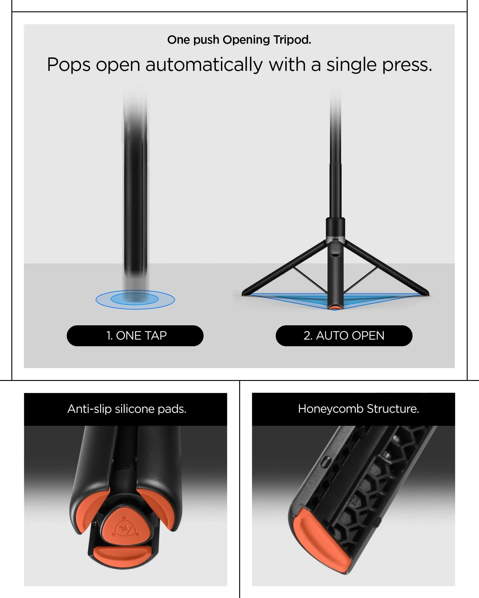 Tripod Selfie Stick (Mag Fit+) | S581W 33 Tripod Selfie Stick (Mag Fit+) | S581W