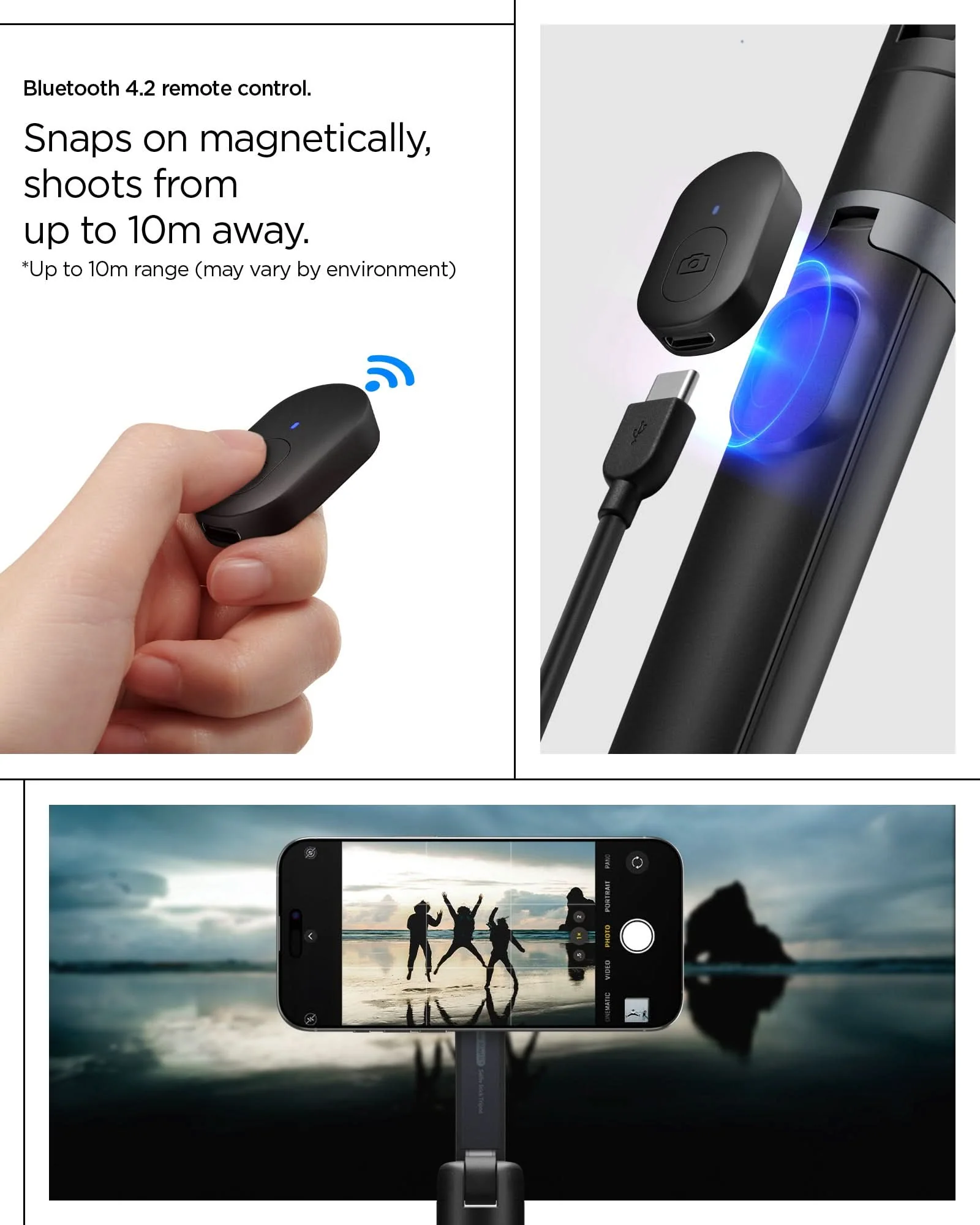 Tripod Selfie Stick (Mag Fit+) | S581W 34 Tripod Selfie Stick (Mag Fit+) | S581W