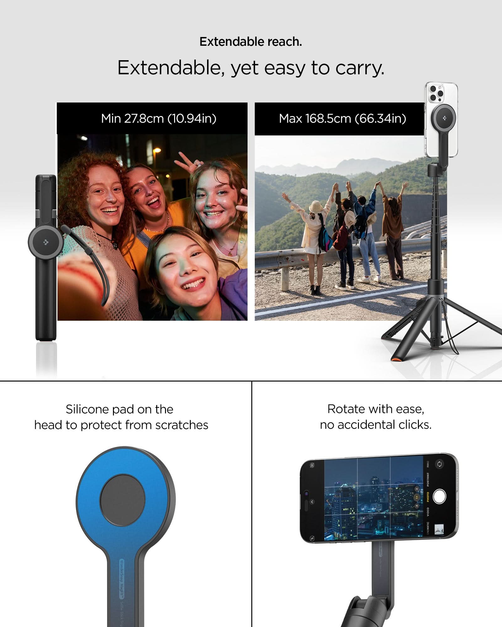 Tripod Selfie Stick (Mag Fit+) | S581W 35 Tripod Selfie Stick (Mag Fit+) | S581W