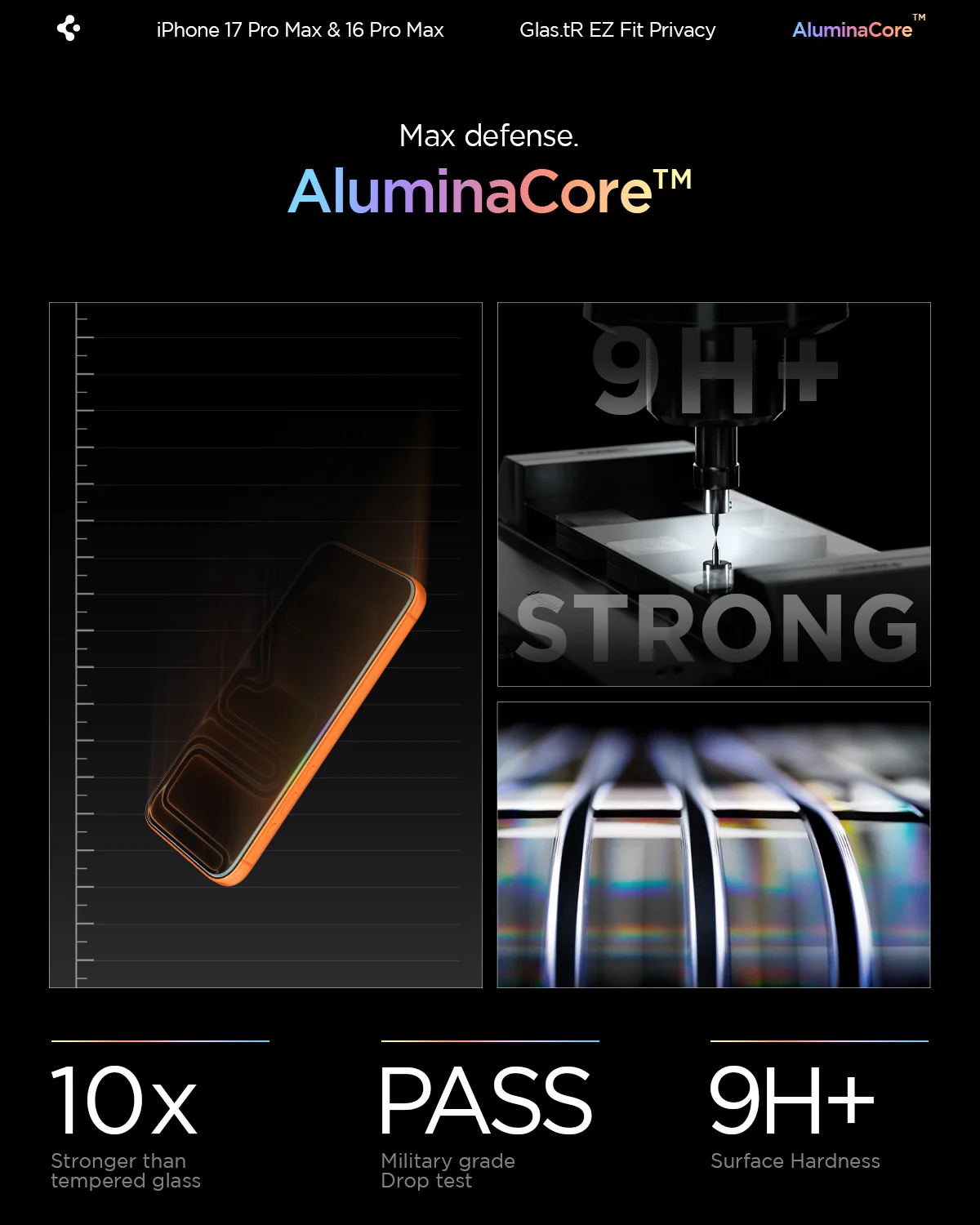 iPhone 17 Series - GLAS.tR EZ Fit | Privacy 10 iPhone 17 Series - GLAS.tR EZ Fit | Privacy