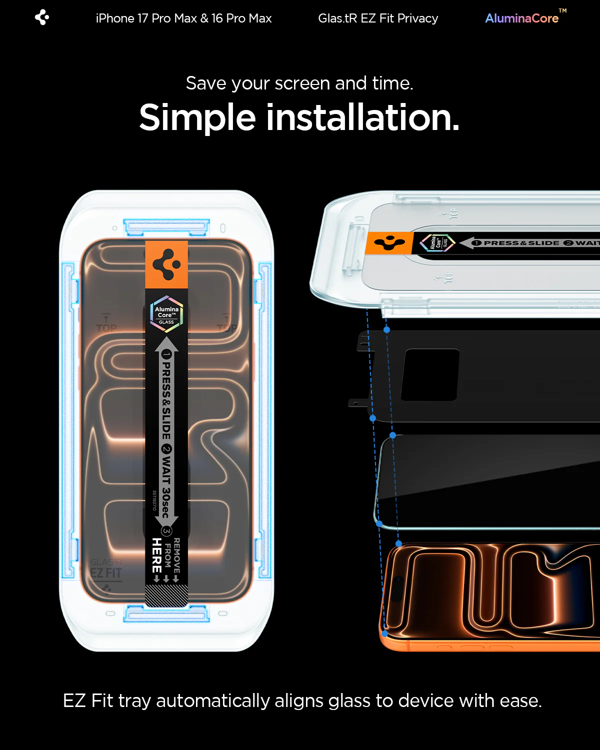 iPhone 17 Series - GLAS.tR EZ Fit | Privacy 12 iPhone 17 Series - GLAS.tR EZ Fit | Privacy