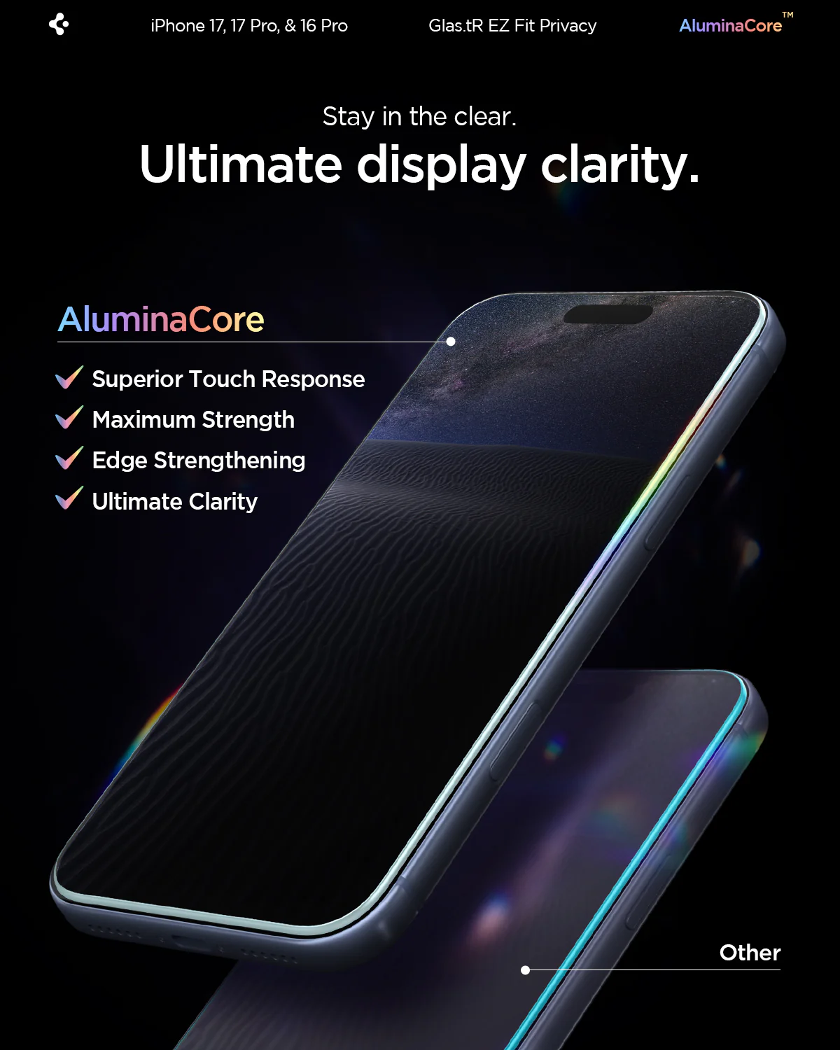 iPhone 17 Series - GLAS.tR EZ Fit | Privacy 26 iPhone 17 Series - GLAS.tR EZ Fit | Privacy
