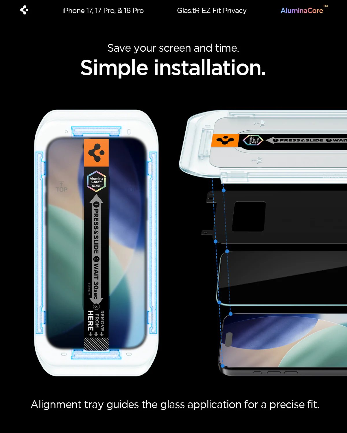 iPhone 17 Series - GLAS.tR EZ Fit | Privacy 27 iPhone 17 Series - GLAS.tR EZ Fit | Privacy
