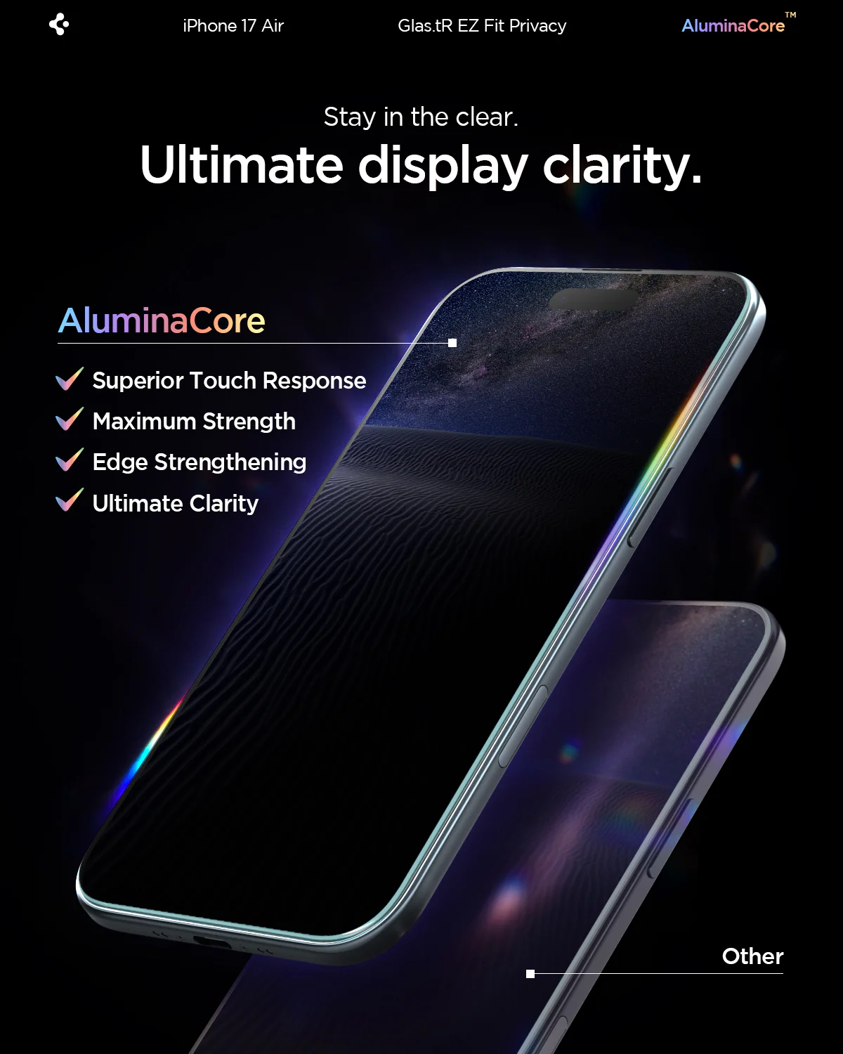 iPhone 17 Series - GLAS.tR EZ Fit | Privacy 41 iPhone 17 Series - GLAS.tR EZ Fit | Privacy