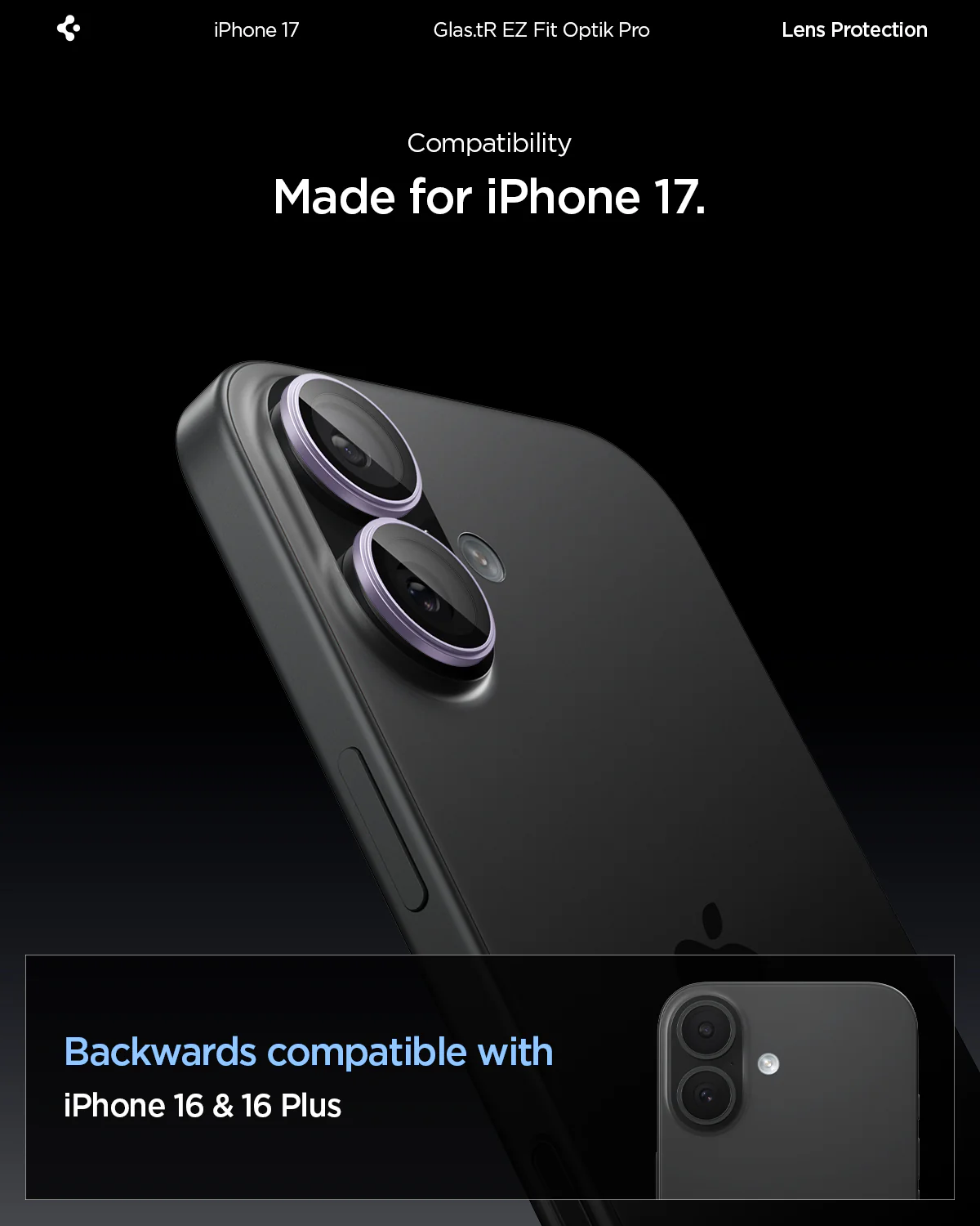 iPhone 17 Series - Optik Pro EZ Fit Lens Protector 101 iPhone 17 Series - Optik Pro EZ Fit Lens Protector