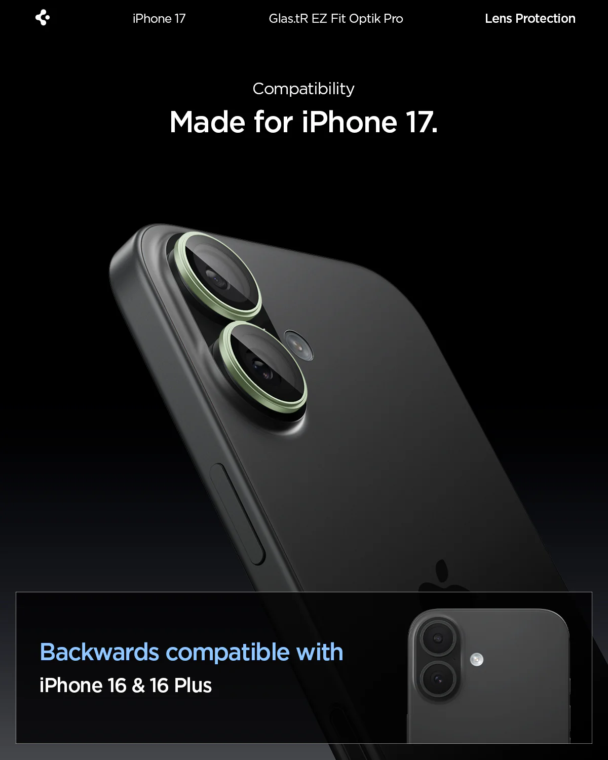 iPhone 17 Series - Optik Pro EZ Fit Lens Protector 112 iPhone 17 Series - Optik Pro EZ Fit Lens Protector
