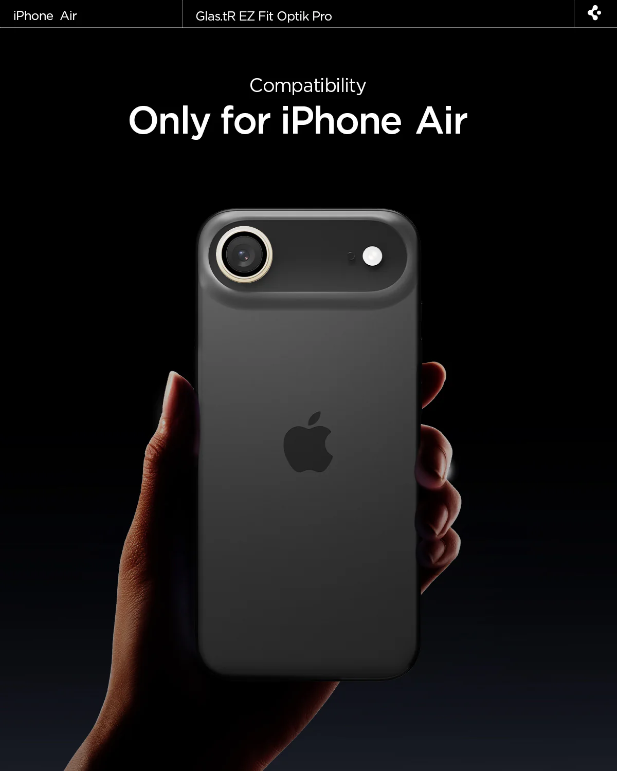 iPhone 17 Series - Optik Pro EZ Fit Lens Protector 58 iPhone 17 Series - Optik Pro EZ Fit Lens Protector