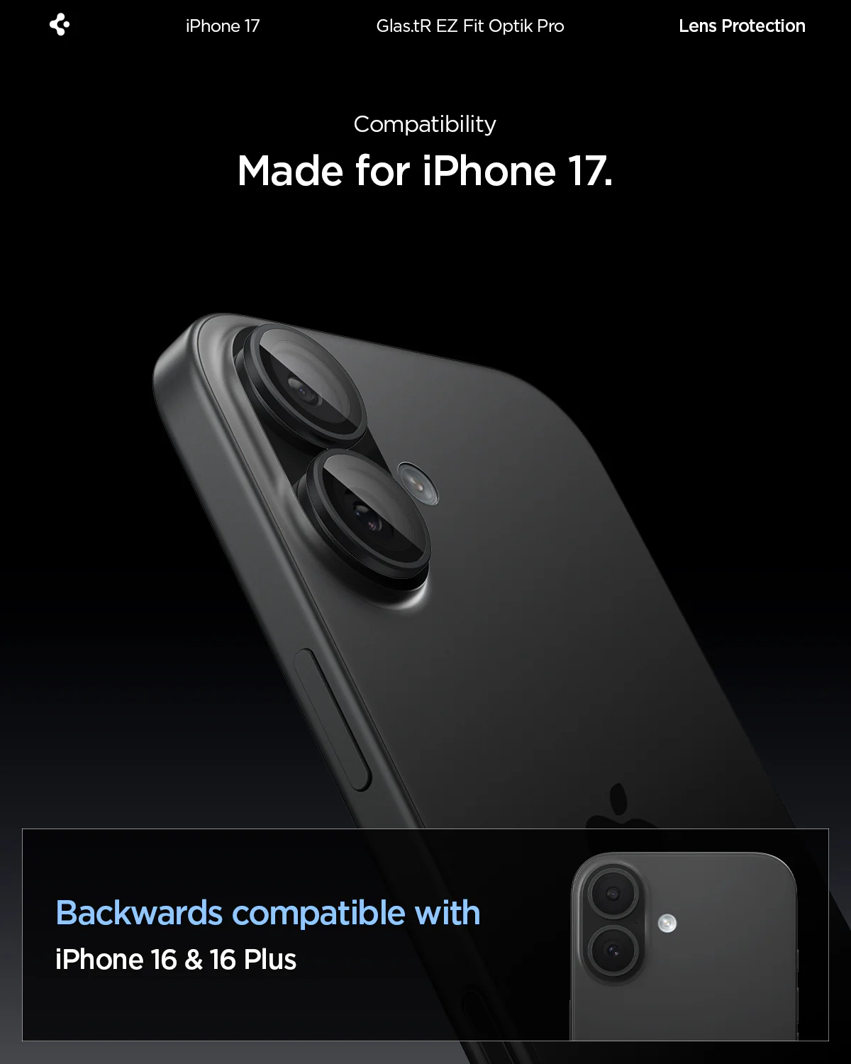 iPhone 17 Series - Optik Pro EZ Fit Lens Protector 79 iPhone 17 Series - Optik Pro EZ Fit Lens Protector