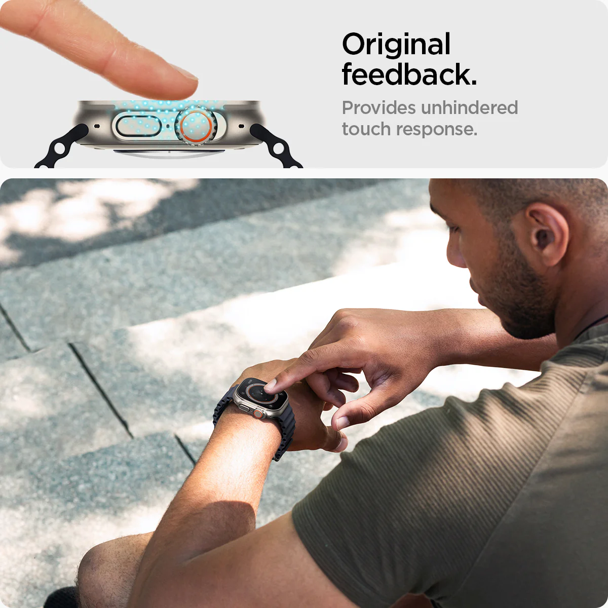 Apple Watch Series - Screen Protector Glas.tR EZ Fit 8 Apple Watch Series - Screen Protector Glas.tR EZ Fit
