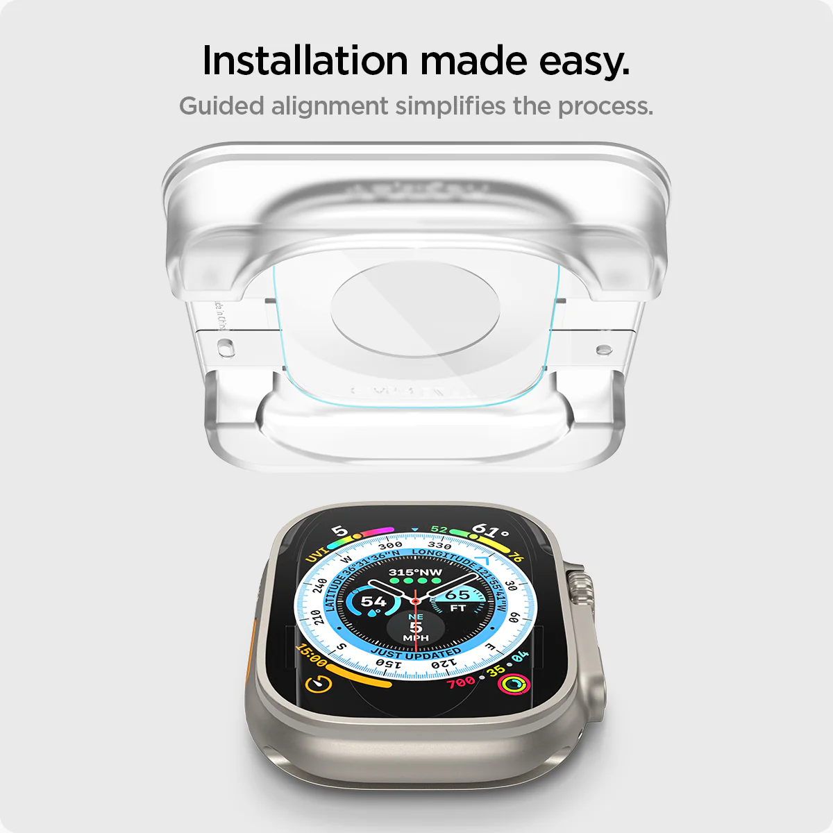 Apple Watch Series - Screen Protector Glas.tR EZ Fit 9 Apple Watch Series - Screen Protector Glas.tR EZ Fit