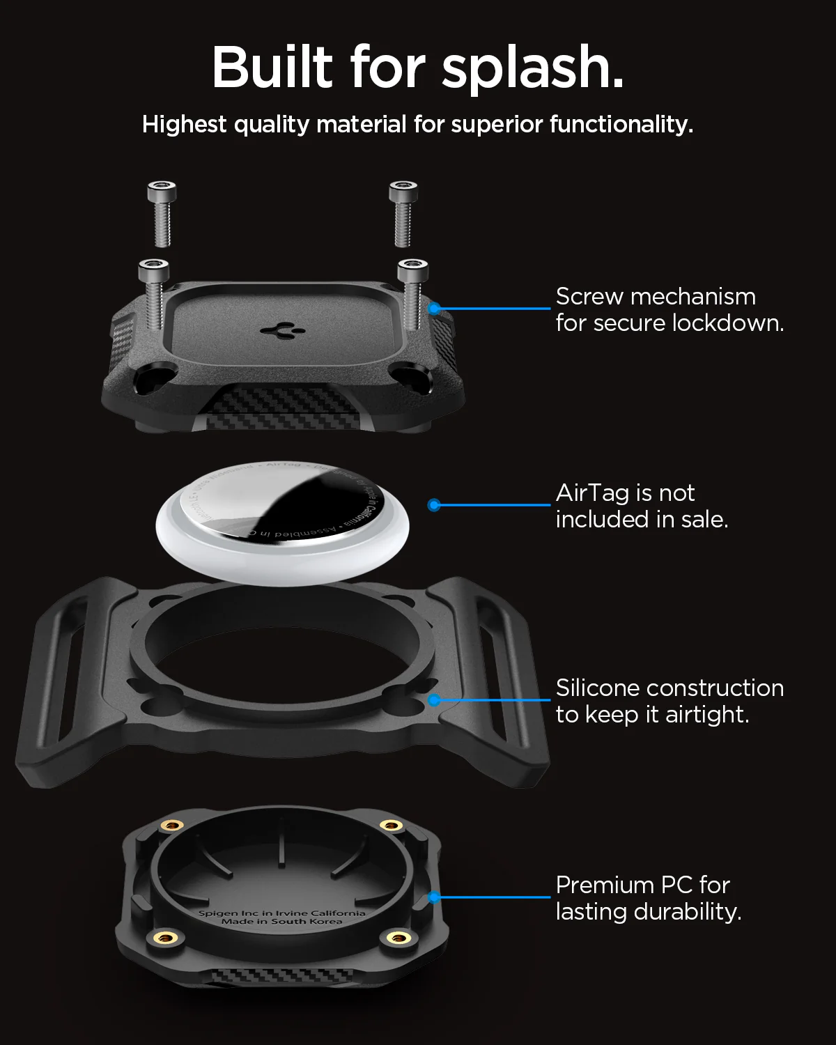 Apple AirTag Series - Tough Armor IP Pet Collar 5 Apple AirTag Series - Tough Armor IP Pet Collar
