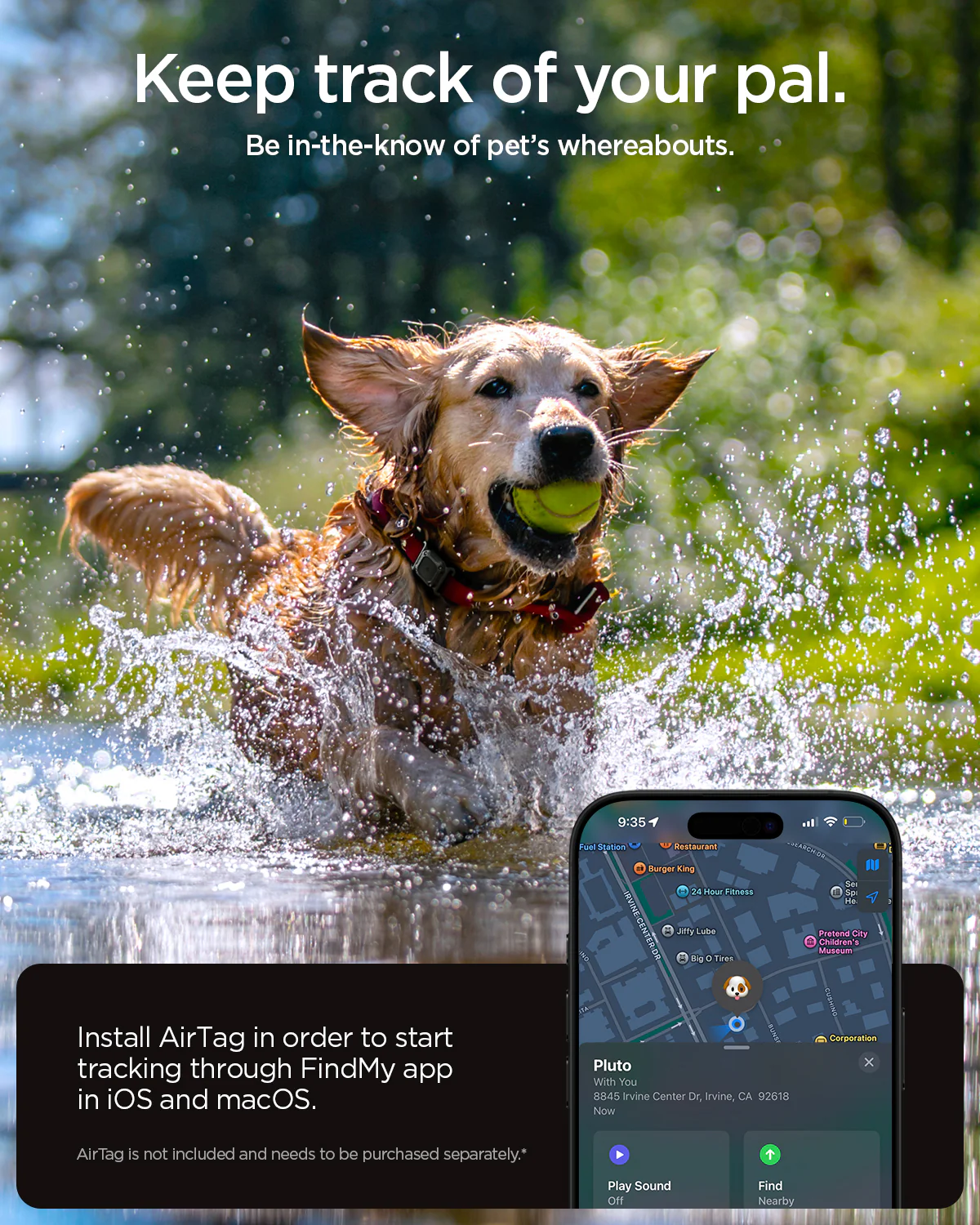 Apple AirTag Series - Tough Armor IP Pet Collar 9 Apple AirTag Series - Tough Armor IP Pet Collar