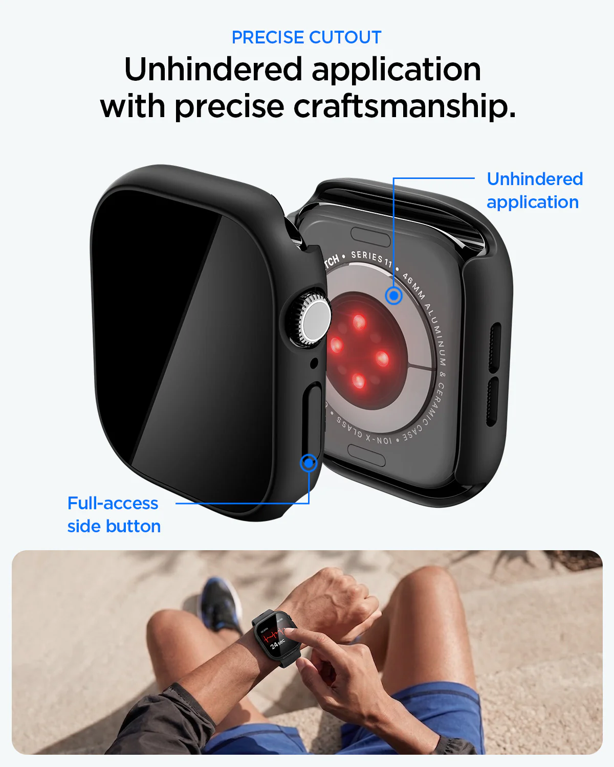 Apple Watch Series - Thin Fit 360 | Waterproof Ring 62 Apple Watch Series - Thin Fit 360 | Waterproof Ring