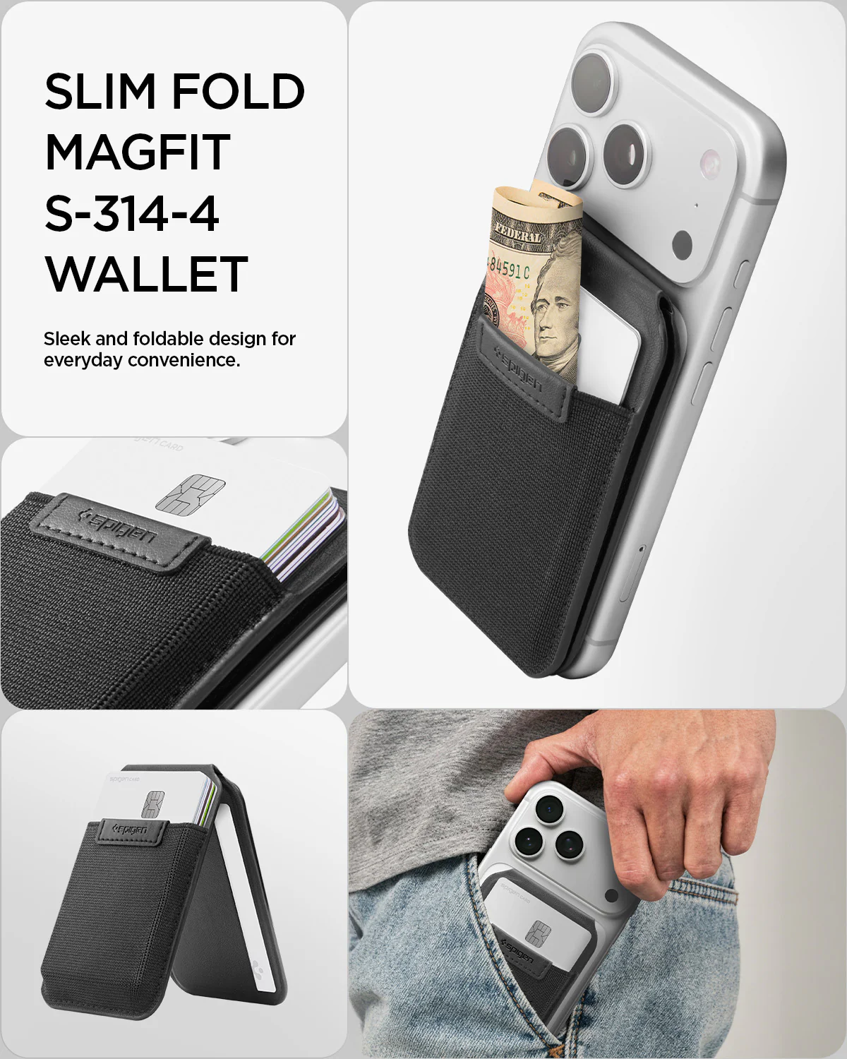 MagSafe Card Holder Slim Fold (Mag Fit) | S314-4 14 MagSafe Card Holder Slim Fold (Mag Fit) | S314-4