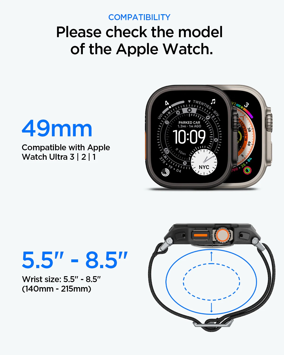 Apple Watch Series - Lite Fit Pro + Screen Protector 9 Apple Watch Series - Lite Fit Pro + Screen Protector