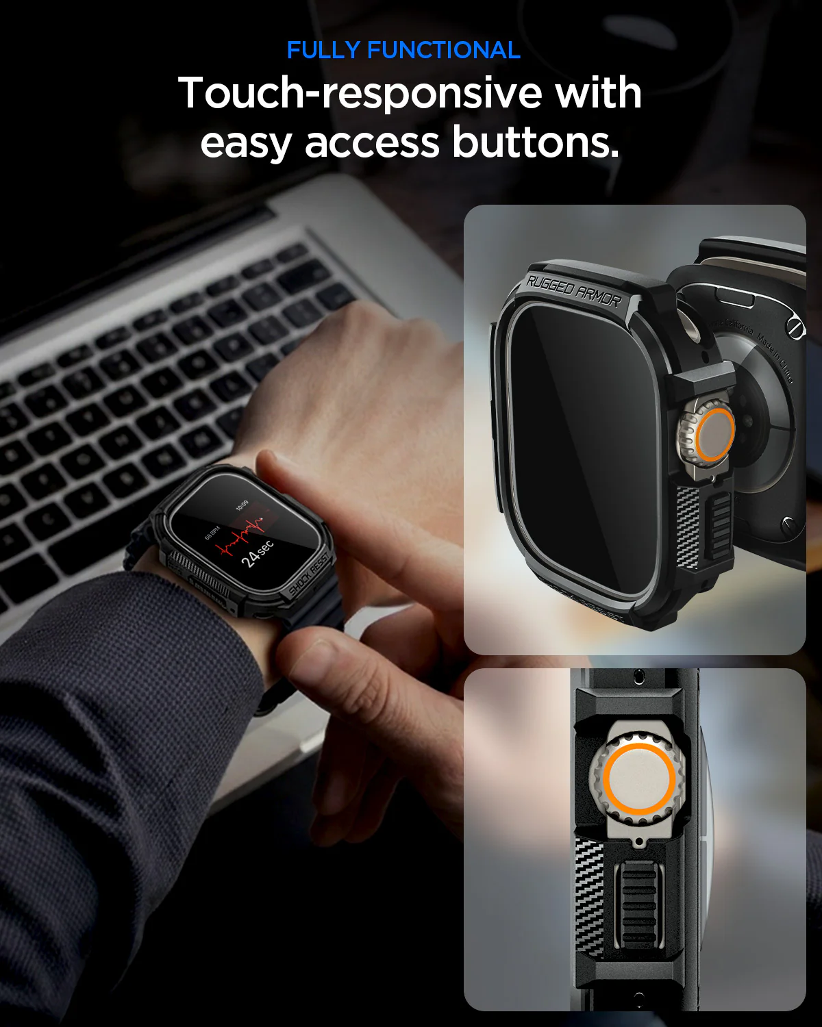 Apple Watch Series - Rugged Armor + Screen Protector 16 Apple Watch Series - Rugged Armor + Screen Protector