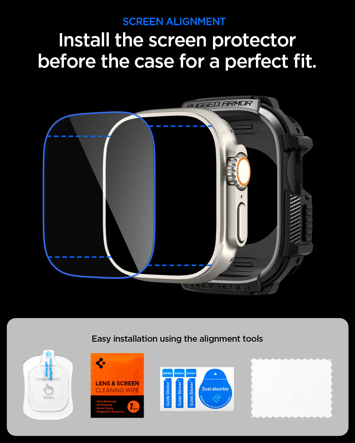 Apple Watch Series - Rugged Armor + Screen Protector 18 Apple Watch Series - Rugged Armor + Screen Protector