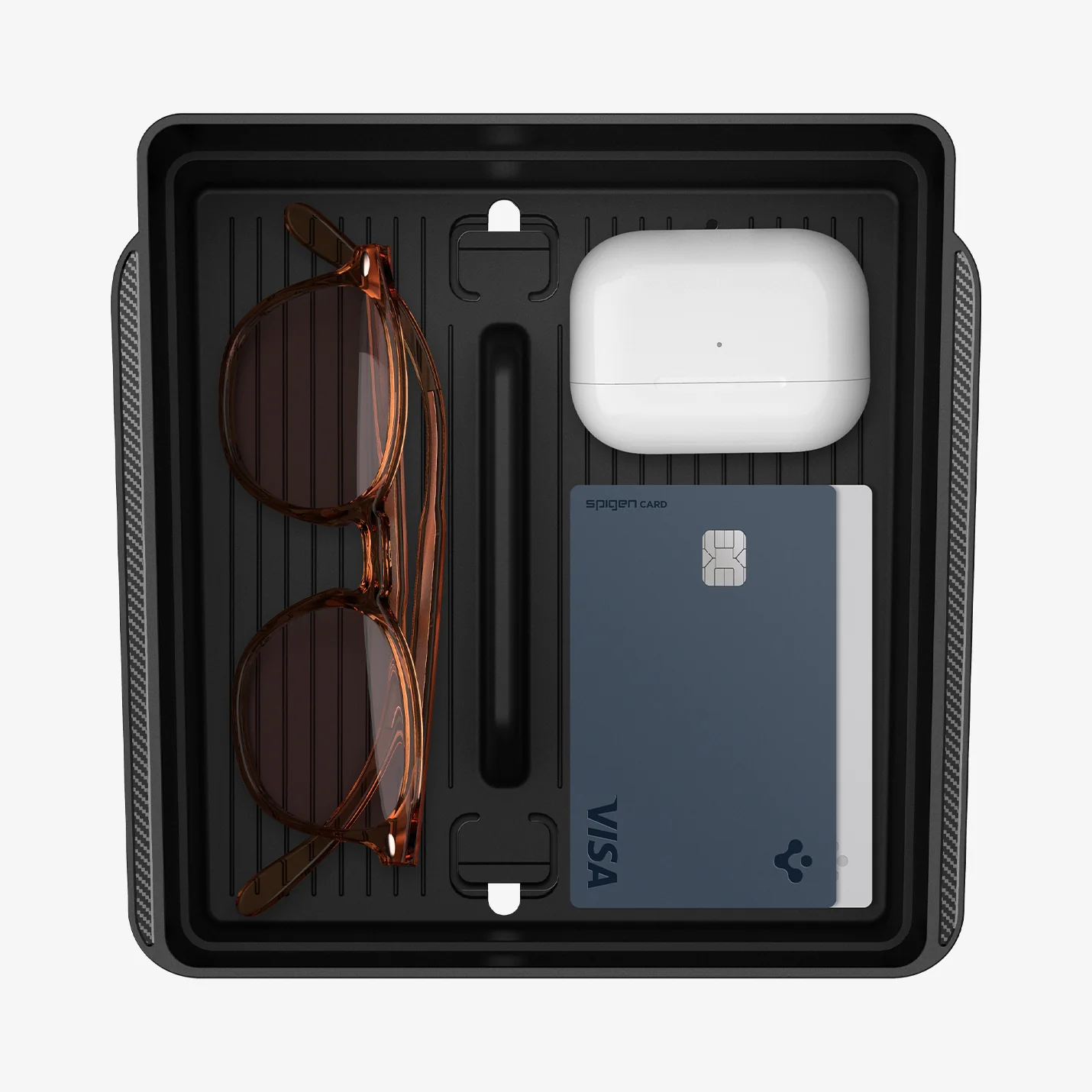 Tesla Series - Armrest Console Organizer Upper Tray | 2-Section 11 Tesla Series - Armrest Console Organizer Upper Tray | 2-Section
