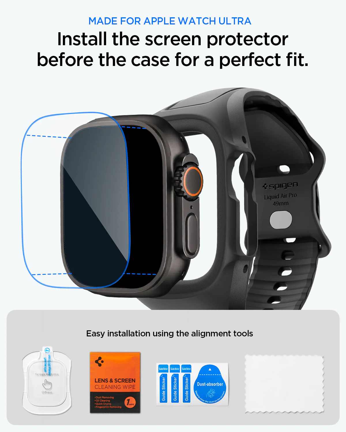Apple Watch Series - Liquid Air Pro + Screen Protector 17 Apple Watch Series - Liquid Air Pro + Screen Protector