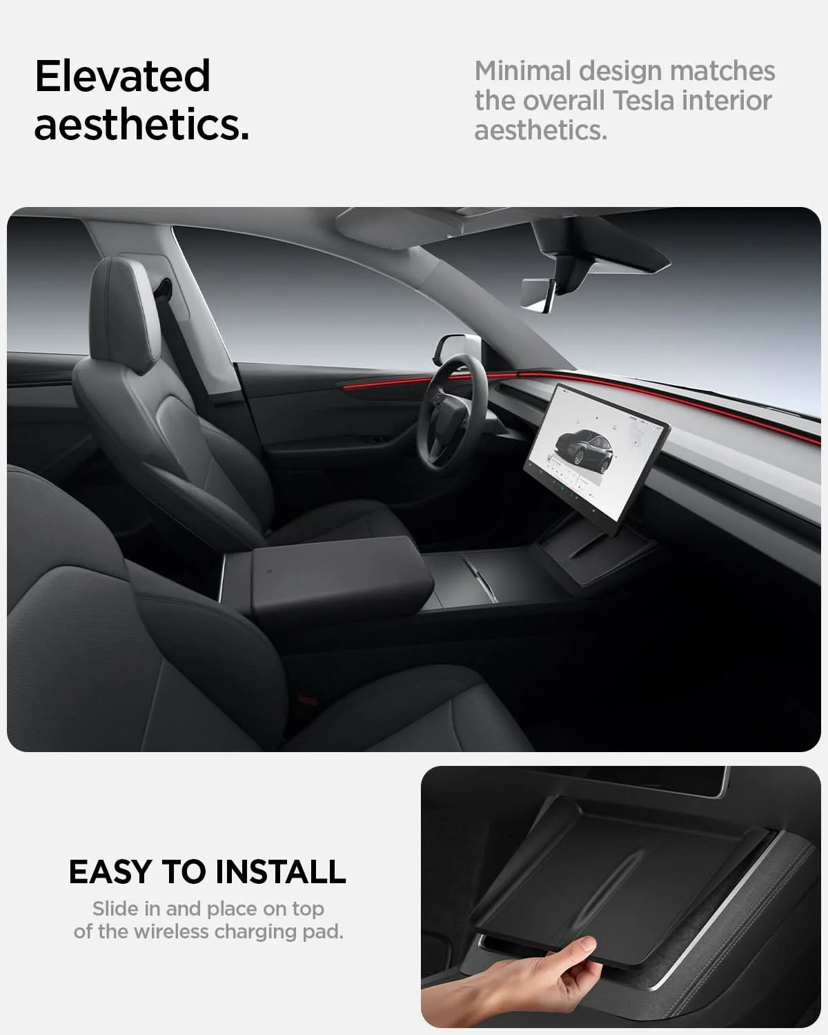 Tesla Series - Wireless Charging Pad Cover 10 Tesla Series - Wireless Charging Pad Cover