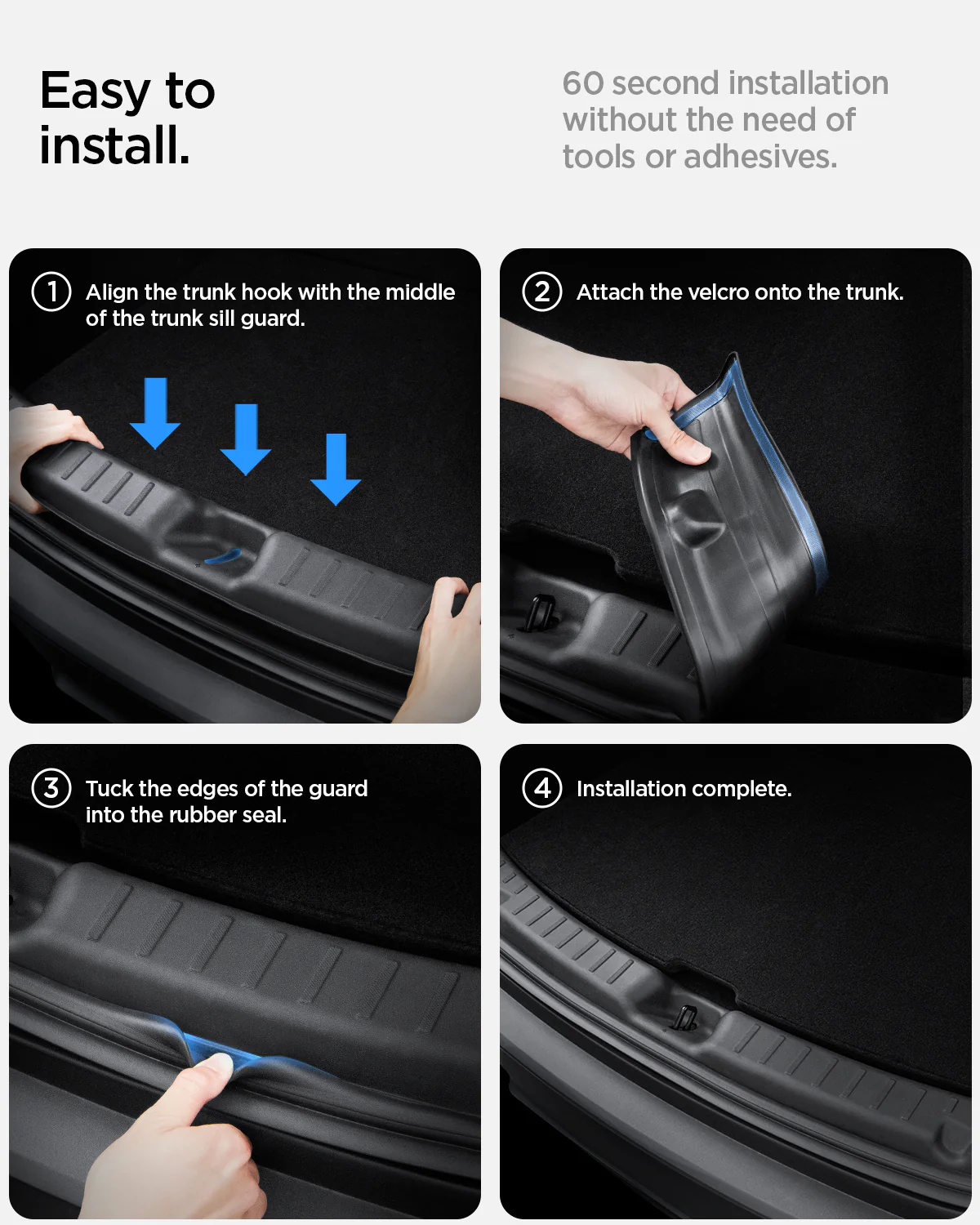 Tesla Series - Trunk Sill Guard | TG100-YJ 9 Tesla Series - Trunk Sill Guard | TG100-YJ
