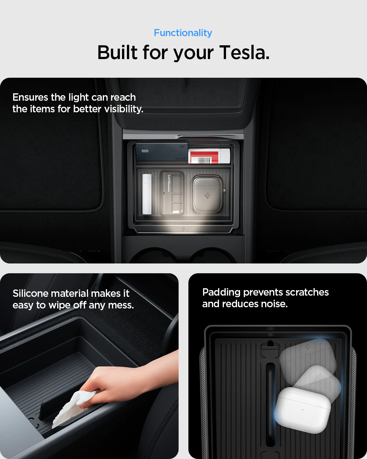 Tesla Series - Center & Armrest Organizer Bundle 6 Tesla Series - Center & Armrest Organizer Bundle