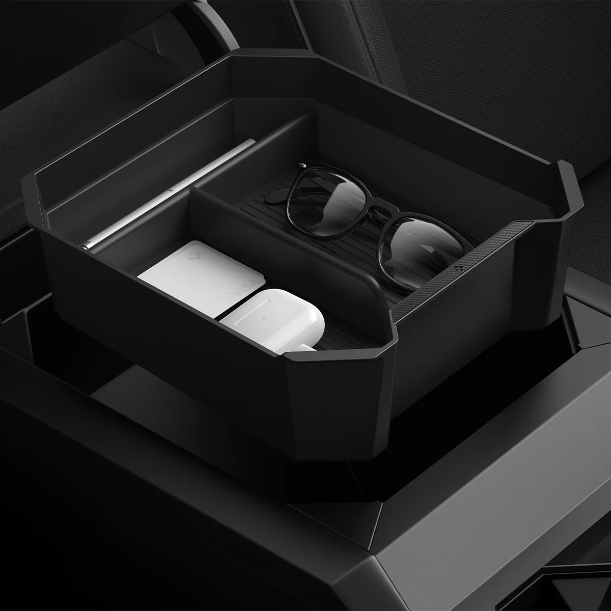 Tesla Series - Non-Slide Center Console Organizer | 3-Section 15 Tesla Series - Non-Slide Center Console Organizer | 3-Section
