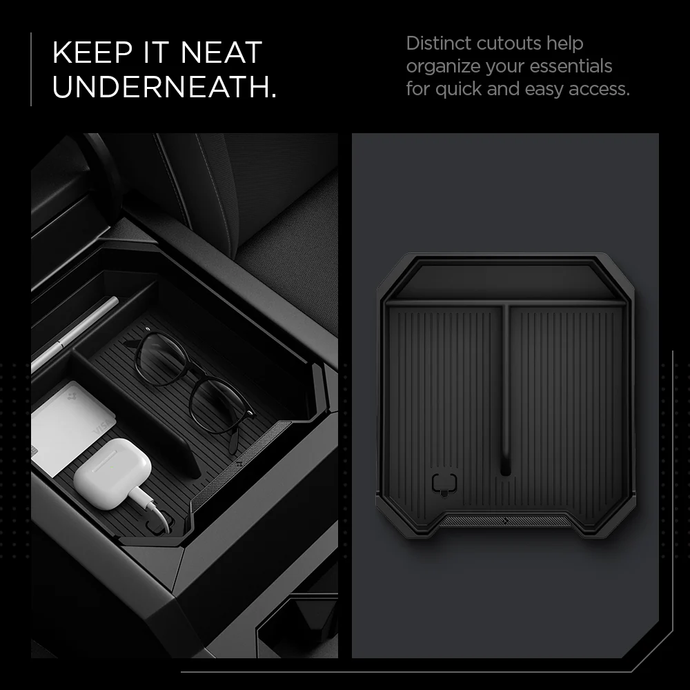 Tesla Series - Non-Slide Center Console Organizer | 3-Section 20 Tesla Series - Non-Slide Center Console Organizer | 3-Section