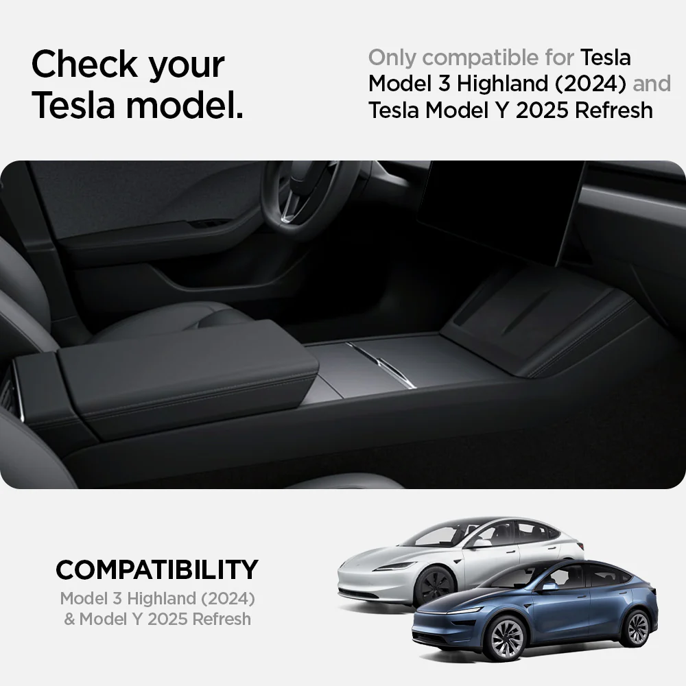 Tesla Series - Non-Slide Center Console Organizer | 3-Section 31 Tesla Series - Non-Slide Center Console Organizer | 3-Section
