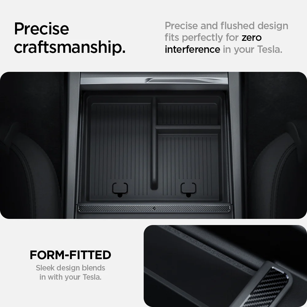 Tesla Series - Non-Slide Center Console Organizer | 3-Section 36 Tesla Series - Non-Slide Center Console Organizer | 3-Section