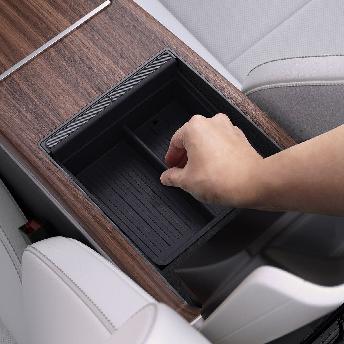 Tesla Series - Non-Slide Center Console Organizer | 3-Section 9 Tesla Series - Non-Slide Center Console Organizer | 3-Section