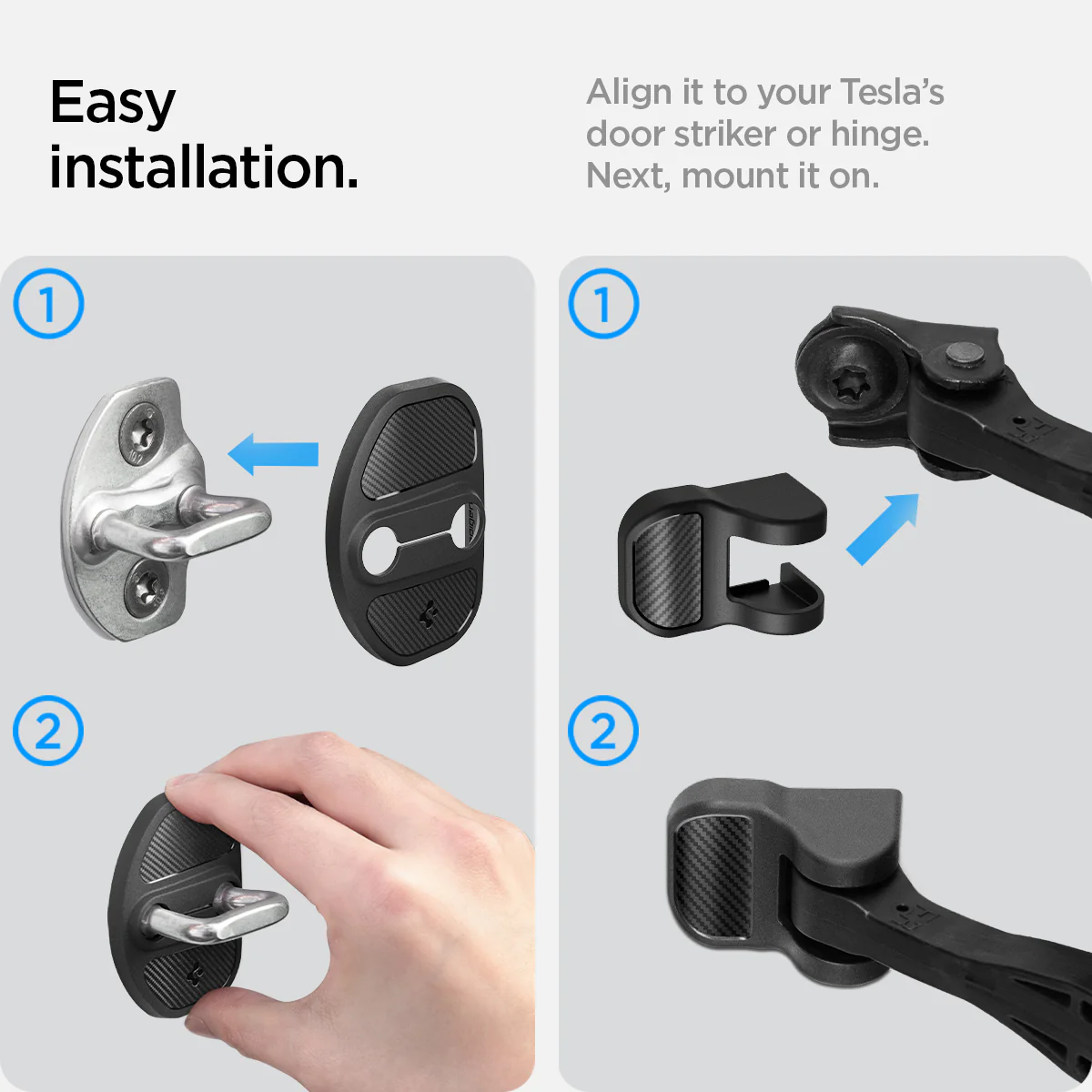 Tesla Series - Door Lock Cover | TO320 5 Tesla Series - Door Lock Cover | TO320