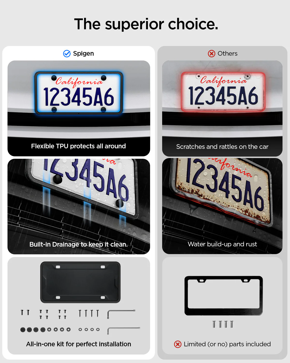 License Plate Frame | LP100 3 License Plate Frame | LP100