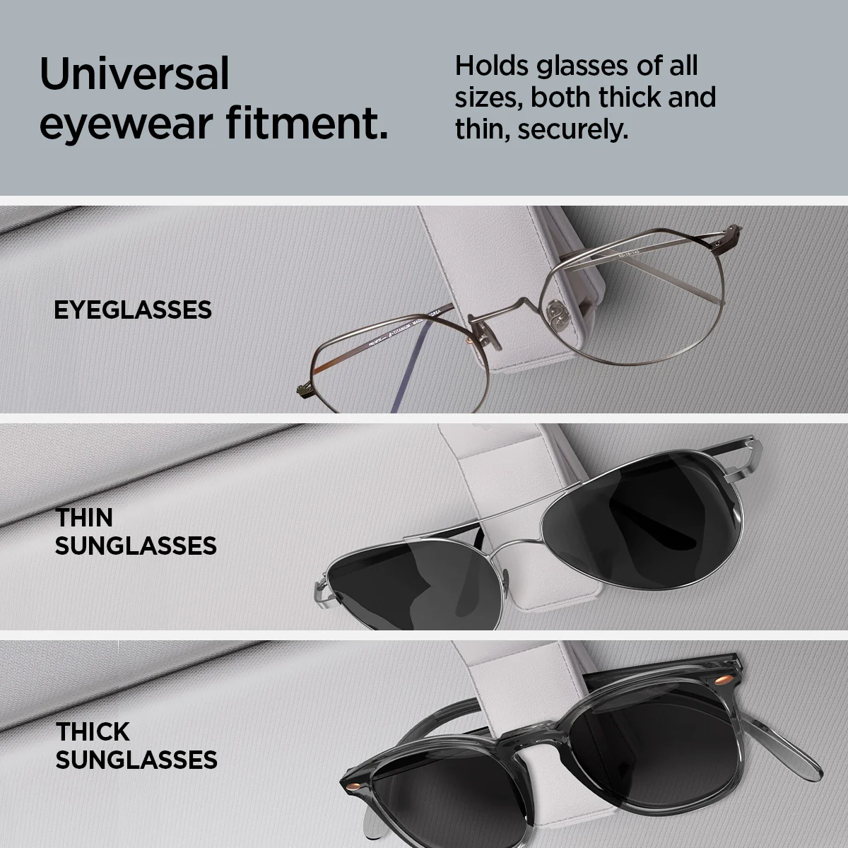 Visor Leather Sunglass Holder | SH101 22 Visor Leather Sunglass Holder | SH101