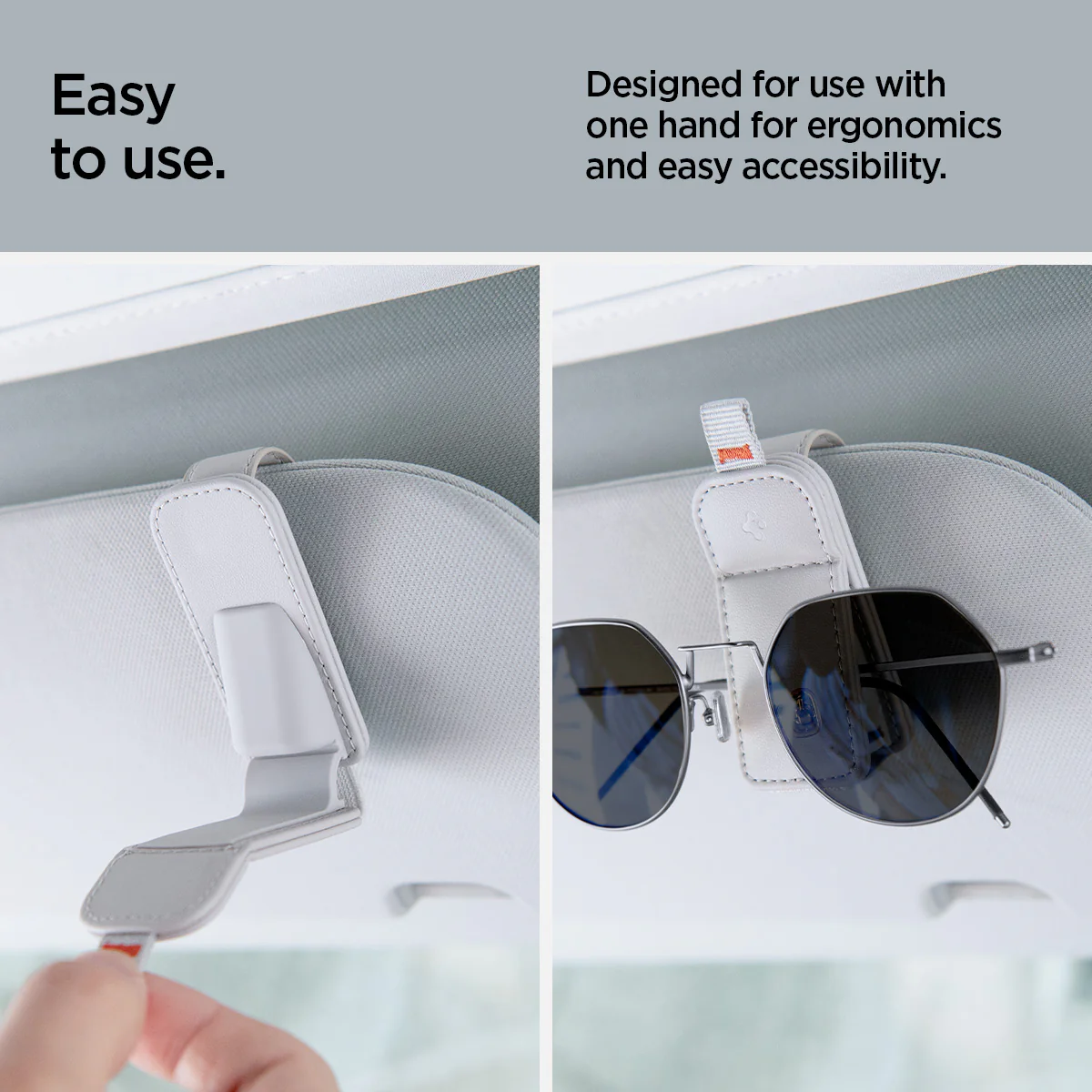 Visor Leather Sunglass Holder | SH101 24 Visor Leather Sunglass Holder | SH101