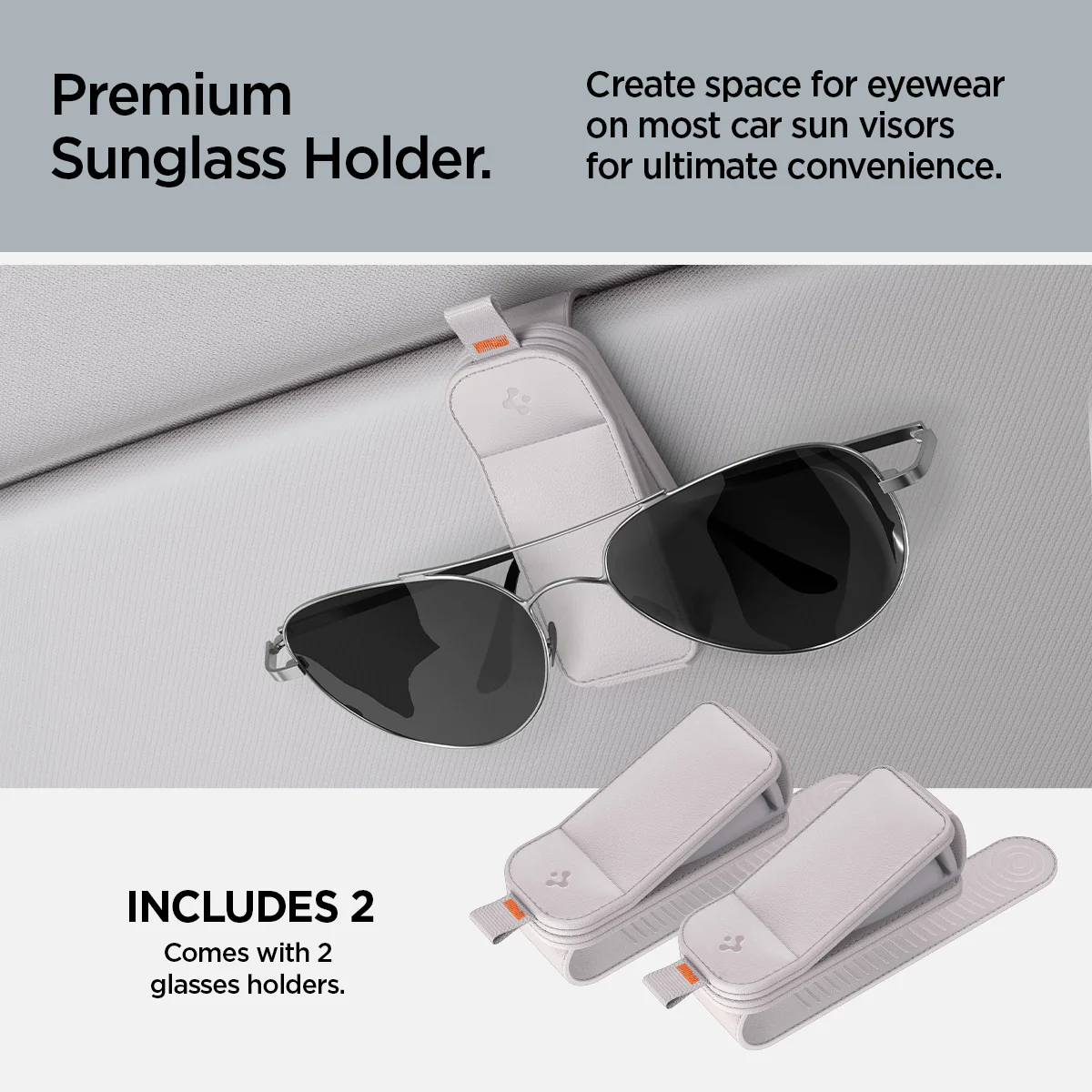 Visor Leather Sunglass Holder | SH101 25 Visor Leather Sunglass Holder | SH101