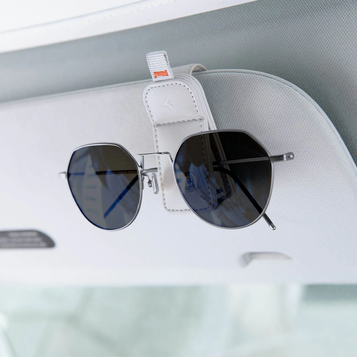 Visor Leather Sunglass Holder | SH101 26 Visor Leather Sunglass Holder | SH101