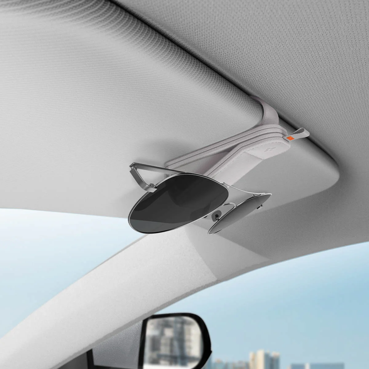 Visor Leather Sunglass Holder | SH101 31 Visor Leather Sunglass Holder | SH101