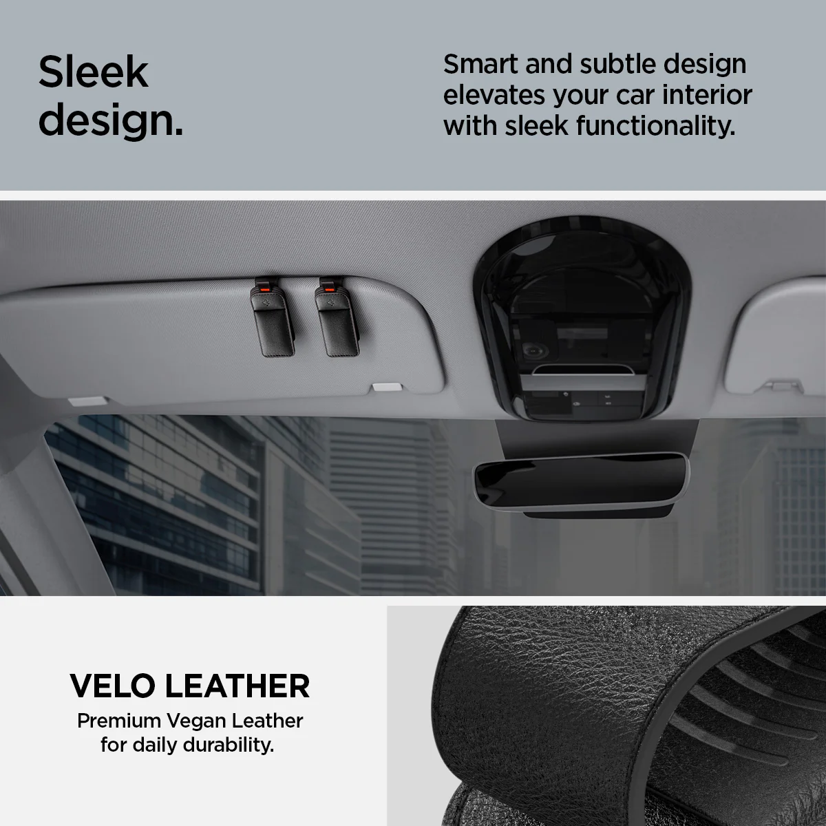 Visor Leather Sunglass Holder | SH101 6 Visor Leather Sunglass Holder | SH101