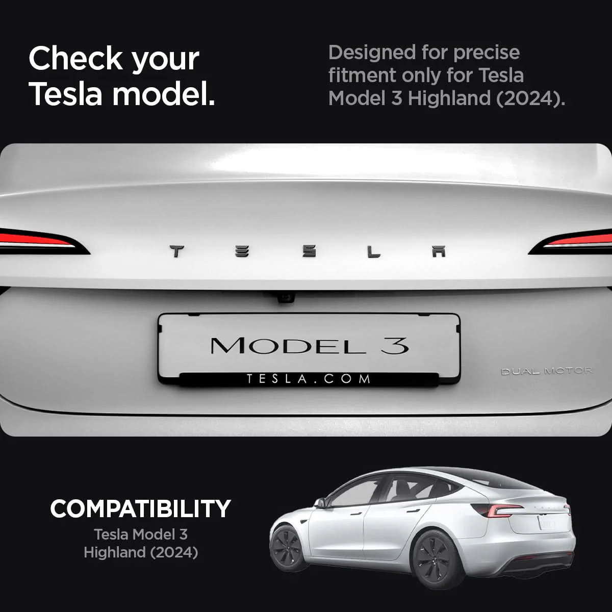 Tesla Series - Rear Emblem Logo Cover | TO322H 16 Tesla Series - Rear Emblem Logo Cover | TO322H