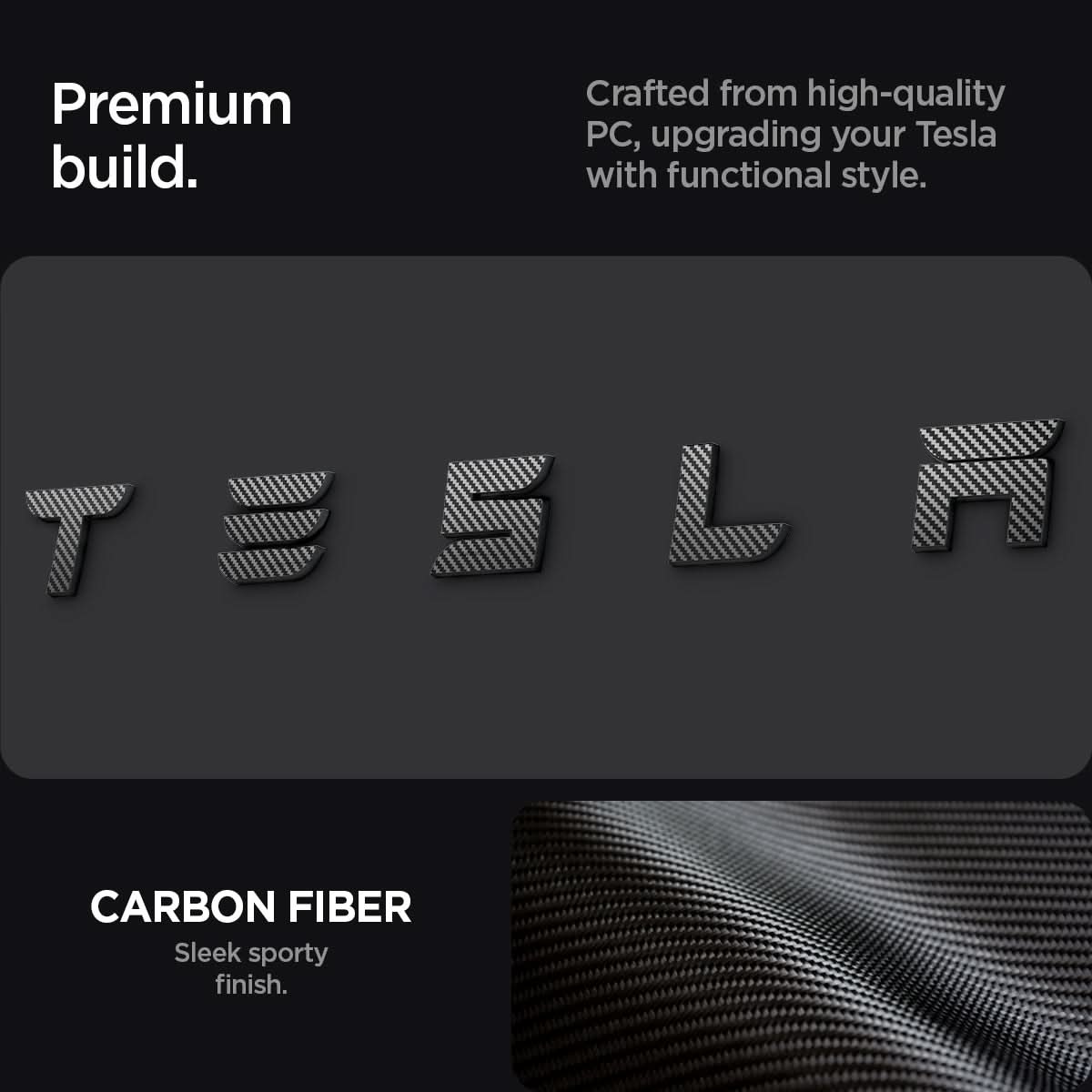 Tesla Series - Rear Emblem Logo Cover | TO322H 17 Tesla Series - Rear Emblem Logo Cover | TO322H