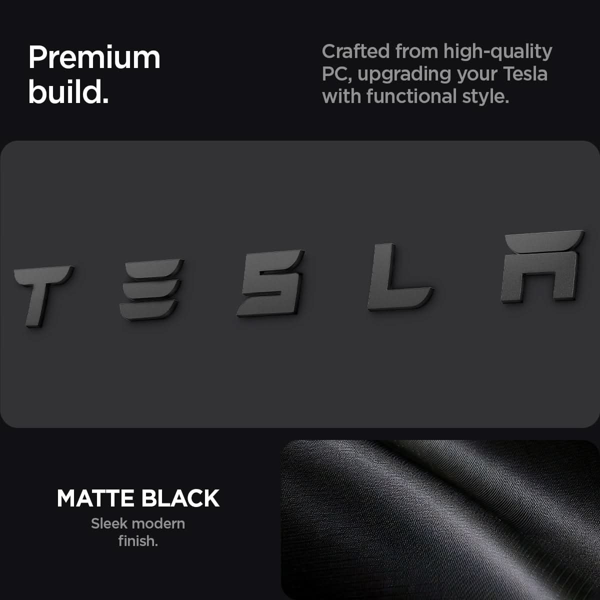 Tesla Series - Rear Emblem Logo Cover | TO322H 4 Tesla Series - Rear Emblem Logo Cover | TO322H