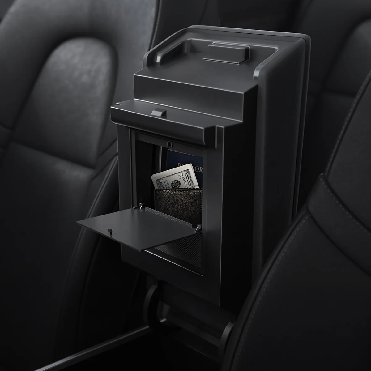 Tesla Series - Center Console Hidden Storage Box | TO221 2 Tesla Series - Center Console Hidden Storage Box | TO221