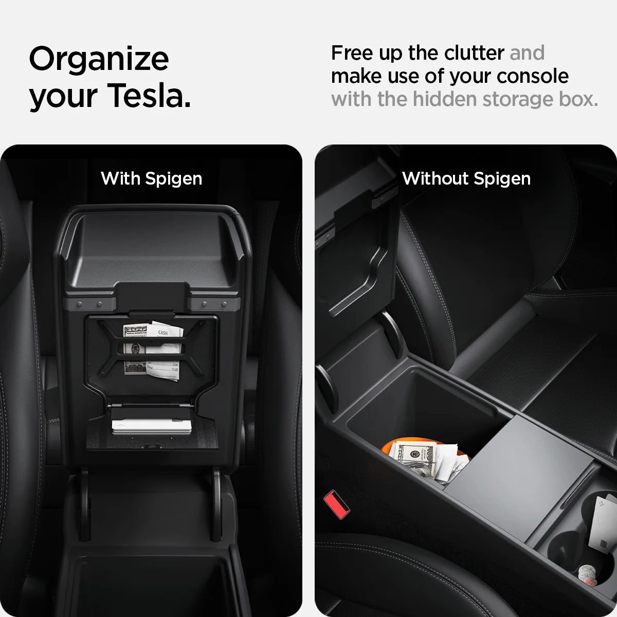 Tesla Series - Center Console Hidden Storage Box | TO221 25 Tesla Series - Center Console Hidden Storage Box | TO221